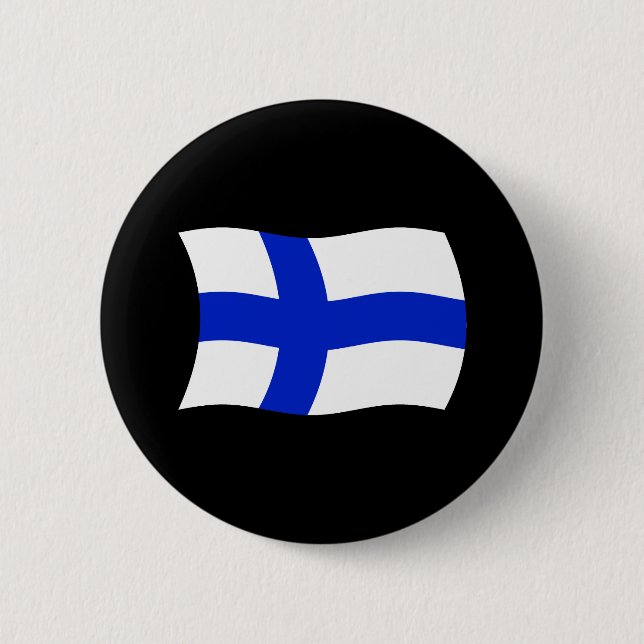 Botón de la bandera de Finlandia (Anverso)