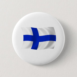 Botón de la bandera de Finlandia