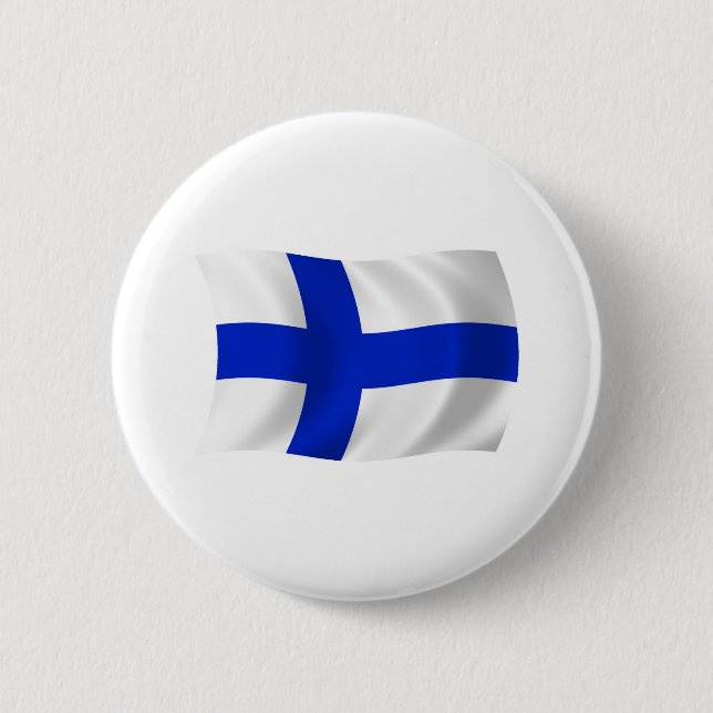 Botón de la bandera de Finlandia (Anverso)