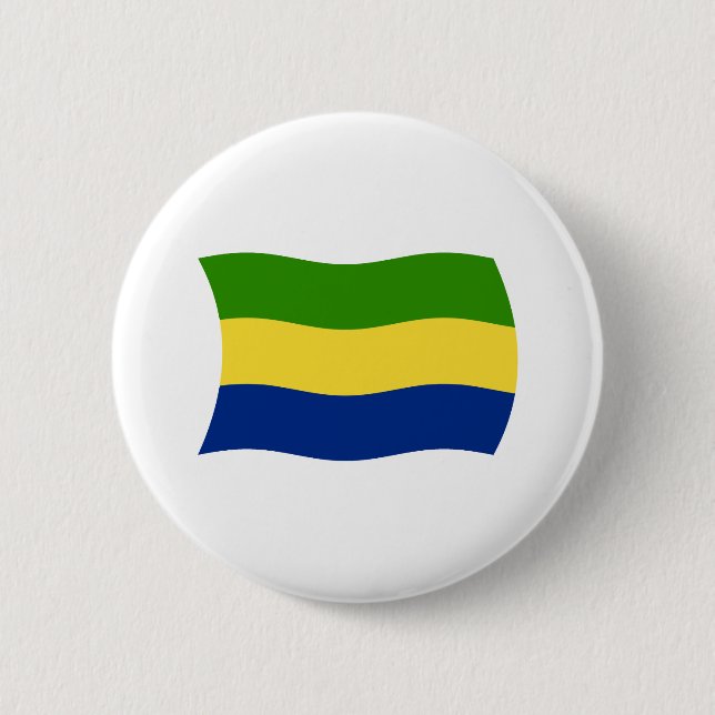 Botón de la bandera de Gabón (Anverso)