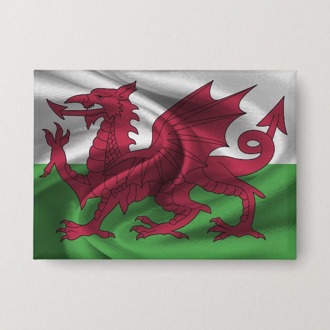 Botón de la bandera de Gales (Anverso)