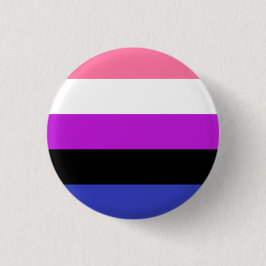 Botón de la bandera de Genderfluid