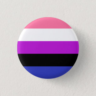Botón de la bandera de Genderfluid
