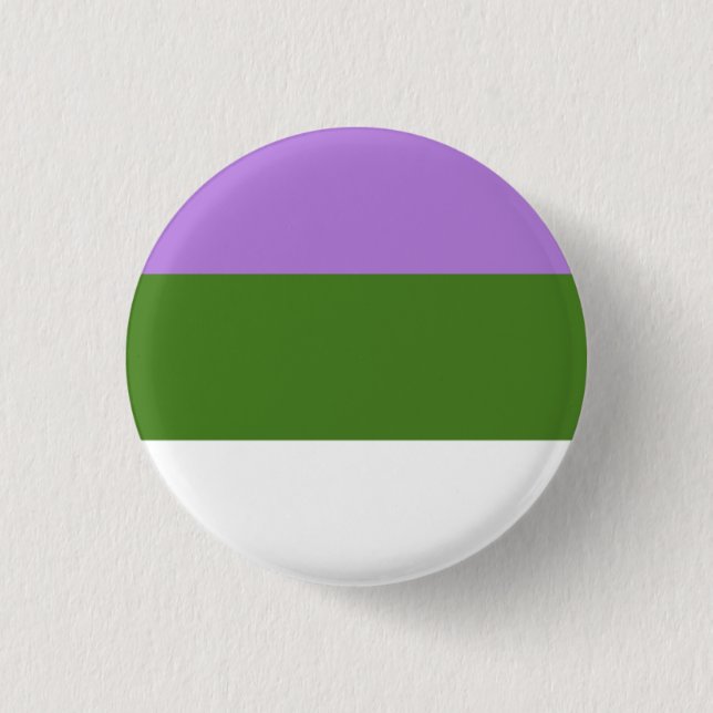 Botón de la bandera de Genderqueer (Anverso)