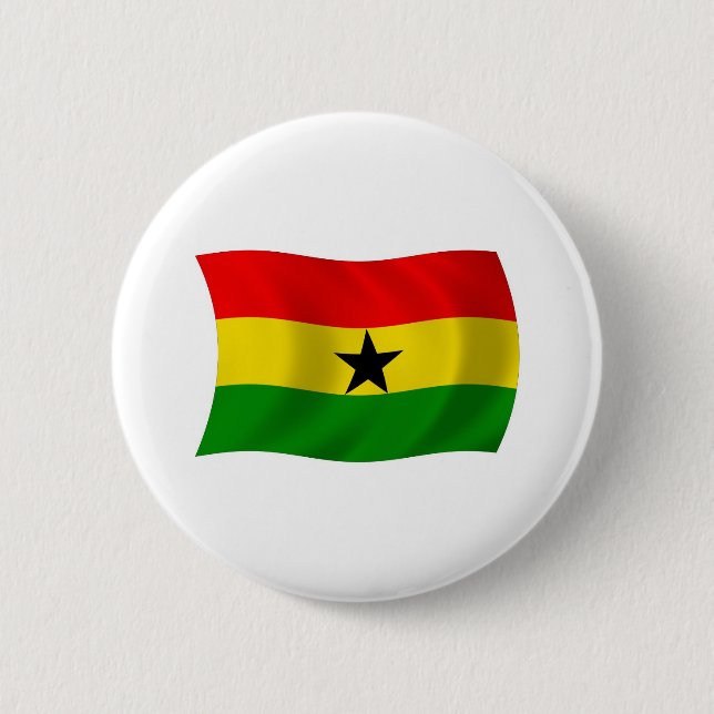 Botón de la bandera de Ghana (Anverso)