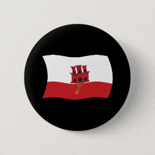 Botón de la bandera de Gibraltar