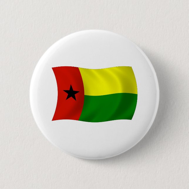 Botón de la bandera de Guinea Bissau (Anverso)