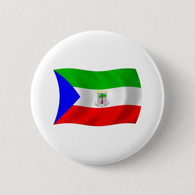 Botón de la bandera de Guinea Ecuatorial (Anverso)