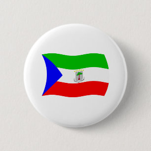 Botón de la bandera de Guinea Ecuatorial