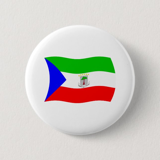 Botón de la bandera de Guinea Ecuatorial (Anverso)