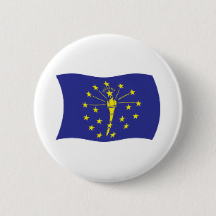 Botón de la bandera de Indiana