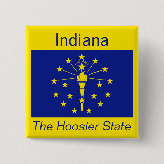 Botón de la bandera de Indianan