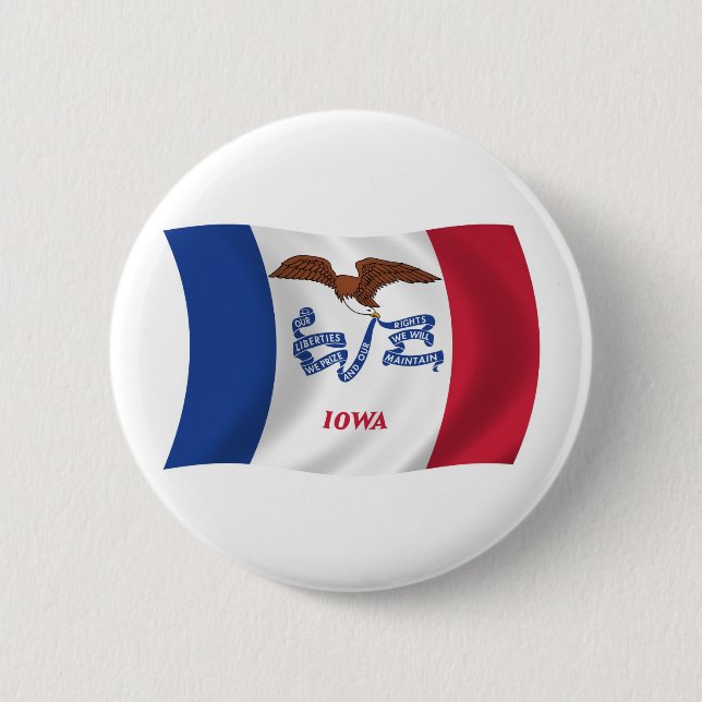 Botón de la bandera de Iowa (Anverso)