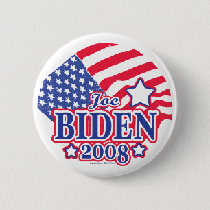 Botón de la bandera de Joe Biden 2008