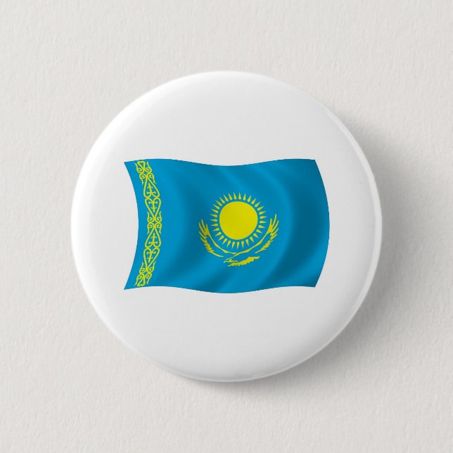 Botón de la bandera de Kazajistán (Anverso)