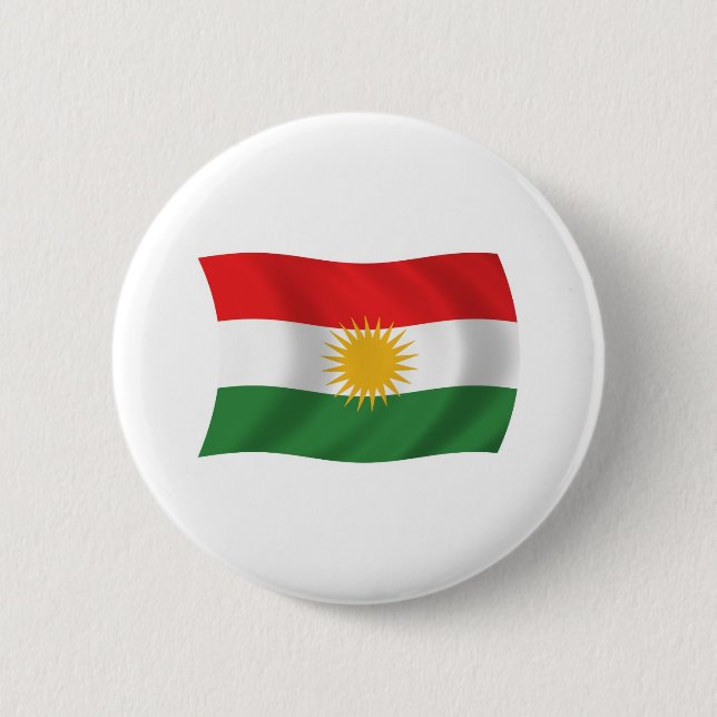 Botón de la bandera de Kurdistán (Anverso)