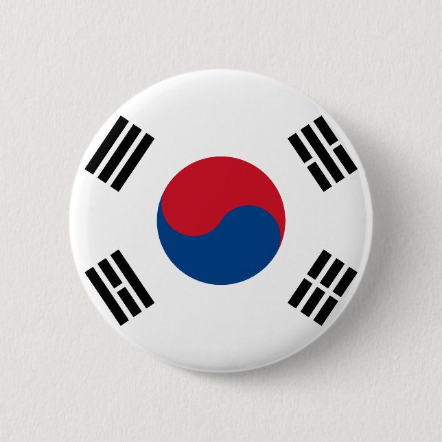 Botón de la bandera de la Corea del Sur (Anverso)