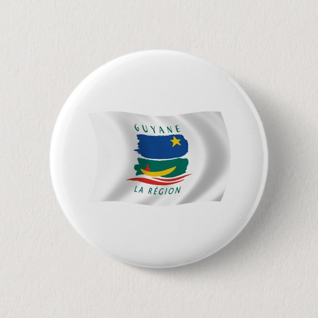 Botón de la bandera de la Guayana Francesa (Anverso)