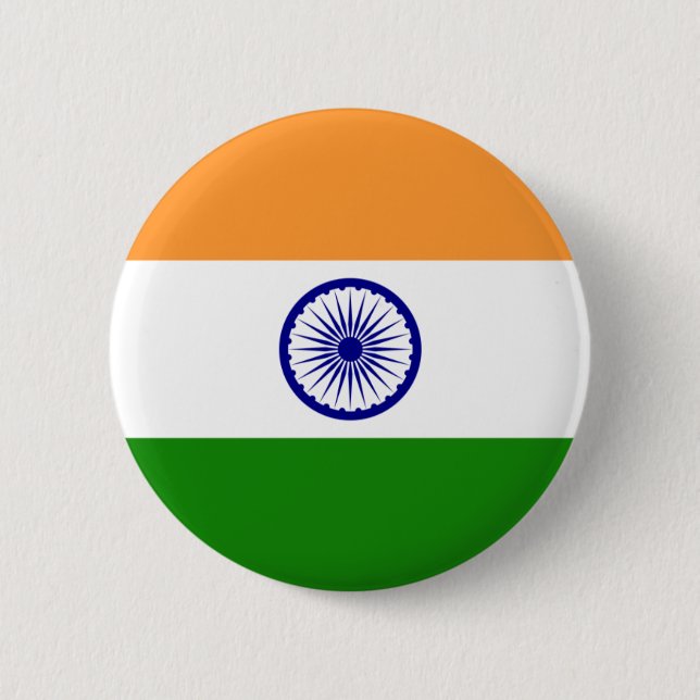 Botón de la bandera de la India (Anverso)