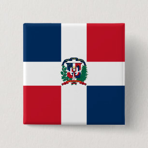 Botón de la bandera de la República Dominicana