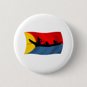 Botón de la bandera de la tribu Clatsop