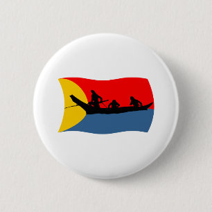 Botón de la bandera de la tribu Clatsop