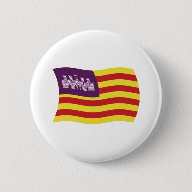 Botón de la bandera de las Islas Baleares (Anverso)