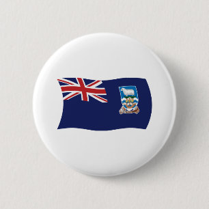 Botón de la bandera de las Islas Malvinas