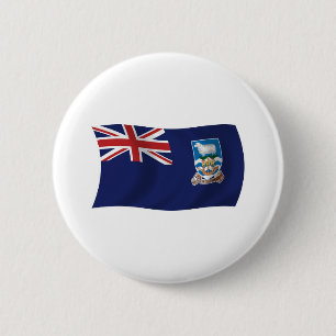 Botón de la bandera de las Islas Malvinas