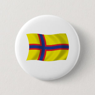 Botón de la bandera de los finlandeses de Ingria