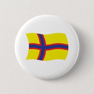Botón de la bandera de los finlandeses de Ingria