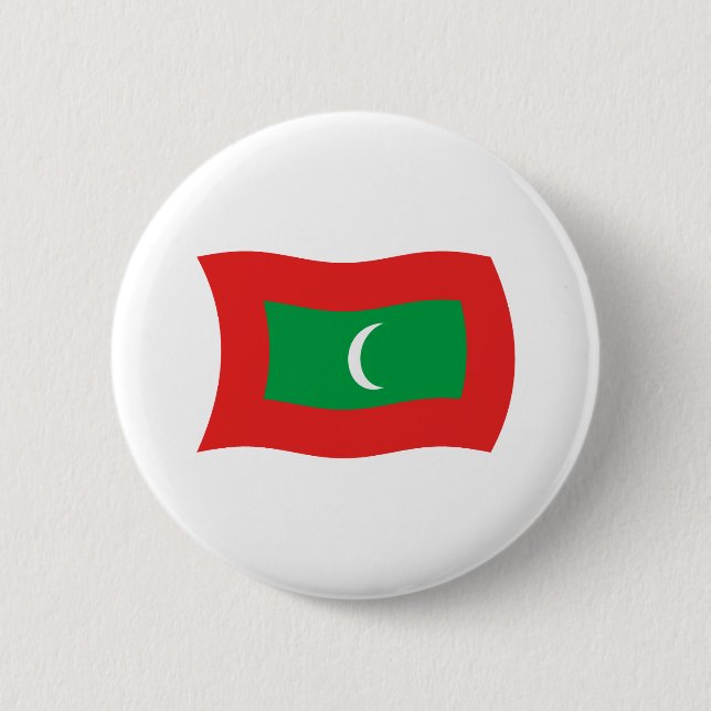 Botón de la bandera de Maldivas (Anverso)