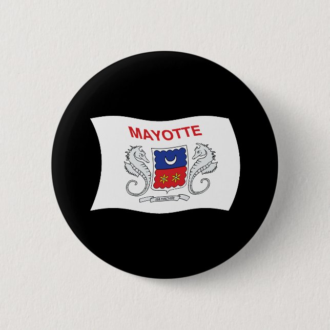 Botón de la bandera de Mayotte (Anverso)