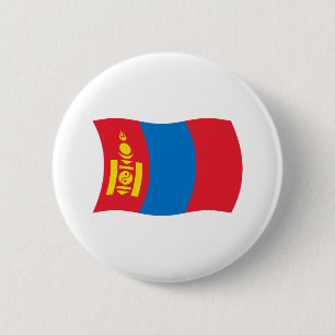 Botón de la bandera de Mongolia