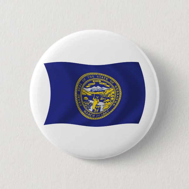 Botón de la bandera de Nebraska (Anverso)