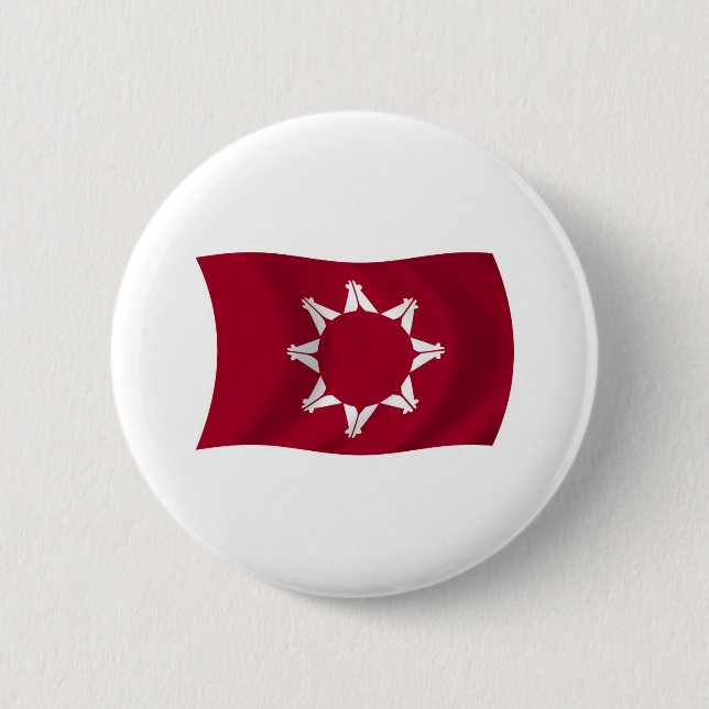 Botón de la bandera de Oglala Lakota (Anverso)