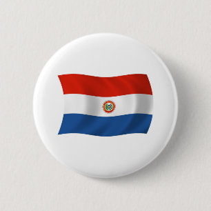 Botón de la bandera de Paraguay
