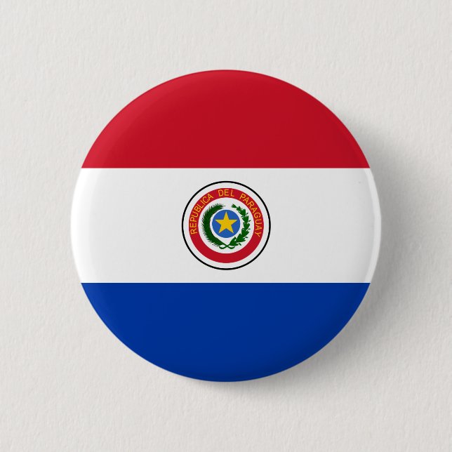 Botón de la bandera de Paraguay (Anverso)