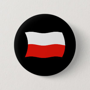 Botón de la bandera de Polonia