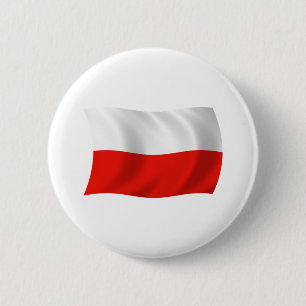 Botón de la bandera de Polonia