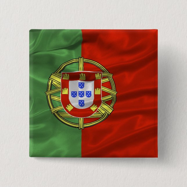 Botón de la bandera de Portugal (Anverso)
