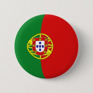 Botón de la bandera de Portugal Fisheye