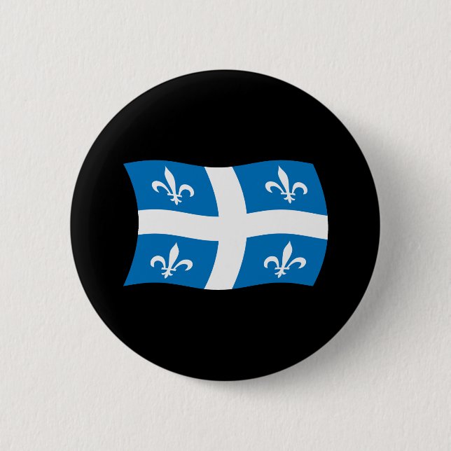 Botón de la bandera de Quebec (Anverso)