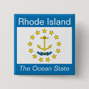 Botón de la bandera de Rhode Island