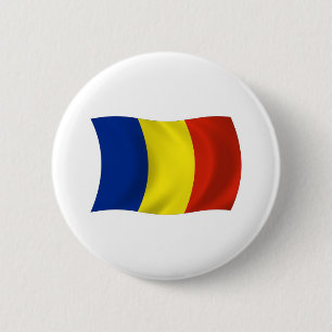 Botón de la bandera de Rumania