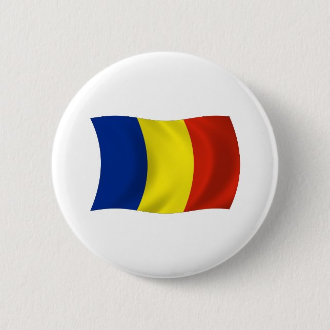Botón de la bandera de Rumania (Anverso)