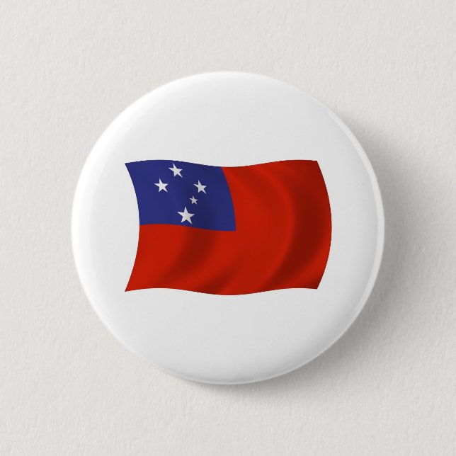 Botón de la bandera de Samoa (Anverso)