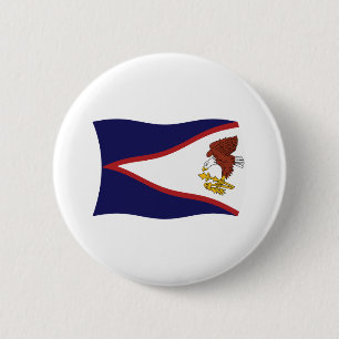 Botón de la bandera de Samoa Americana