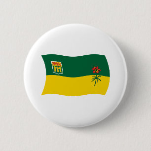 Botón de la bandera de Saskatchewan