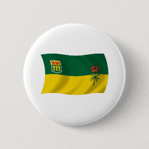 Botón de la bandera de Saskatchewan